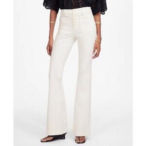 Madewell The Flea Market Flare Jeans in pure white Size 25